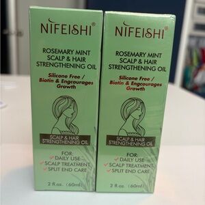 2-Pack Nifeishi Rosemary Mint Scalp & Hair Strengthening Oil 2 oz – New Sealed